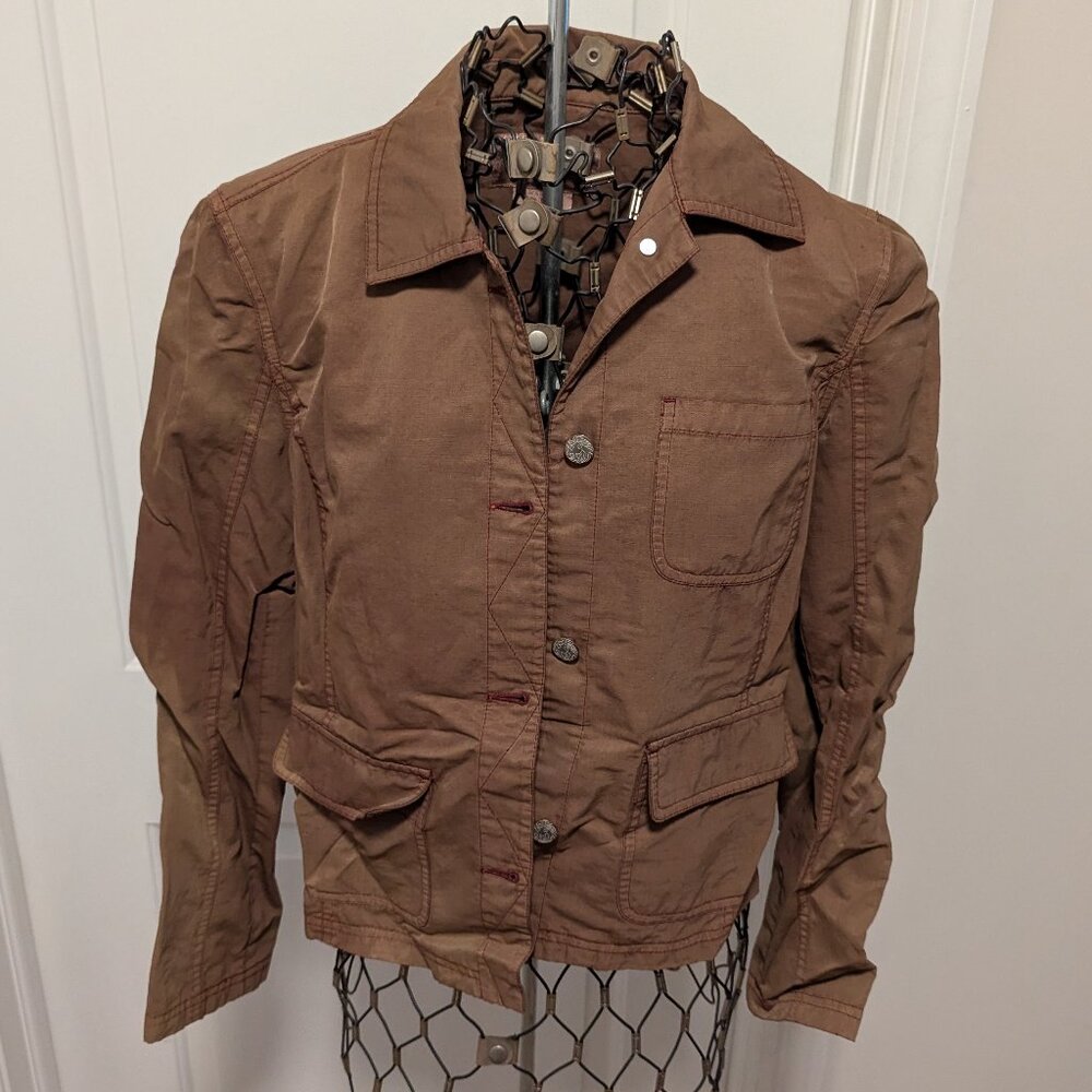 Indigo Palms Size M Women's Fashion Jacket Brown Like New